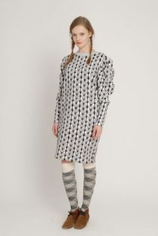 AW1213 KNIT YOU LIKE JUMPER DRESS - SAND - Other Image